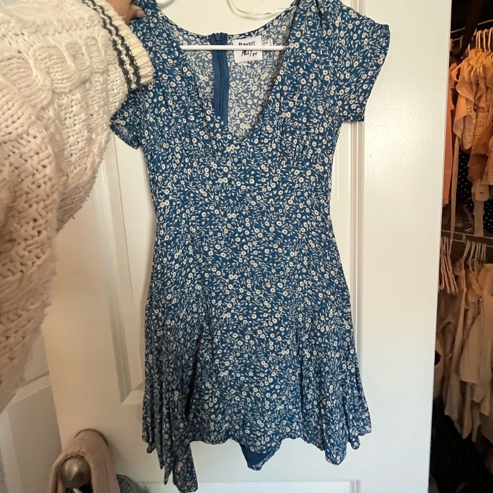Princess Polly Blue Floral Mini Dress